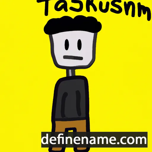 cartoon of the name Takasumi