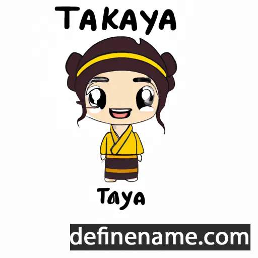 cartoon of the name Takaya