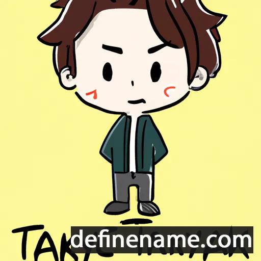 cartoon of the name Takayuki