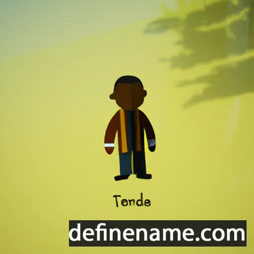 cartoon of the name Takenda