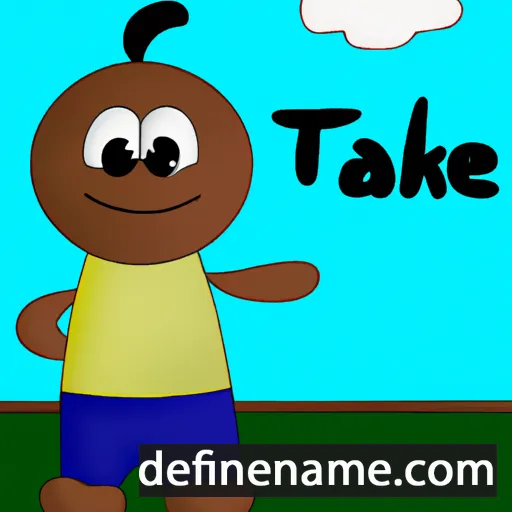 cartoon of the name Takie