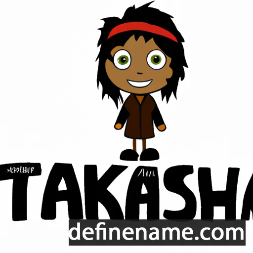 cartoon of the name Takisha