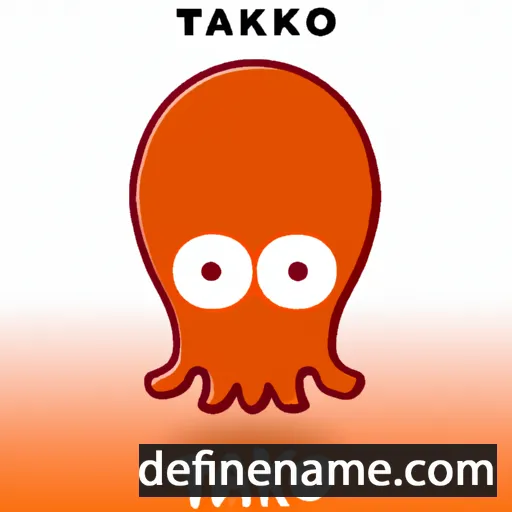 cartoon of the name Tako