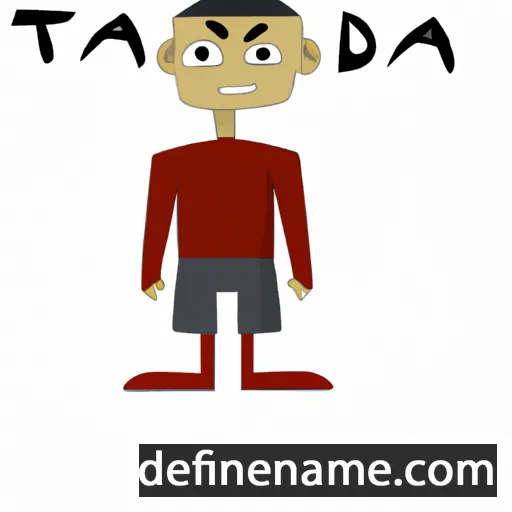 cartoon of the name Takoda