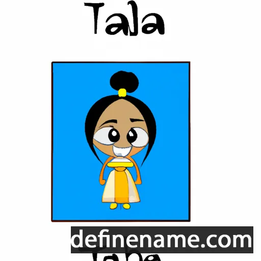 cartoon of the name Talbaana