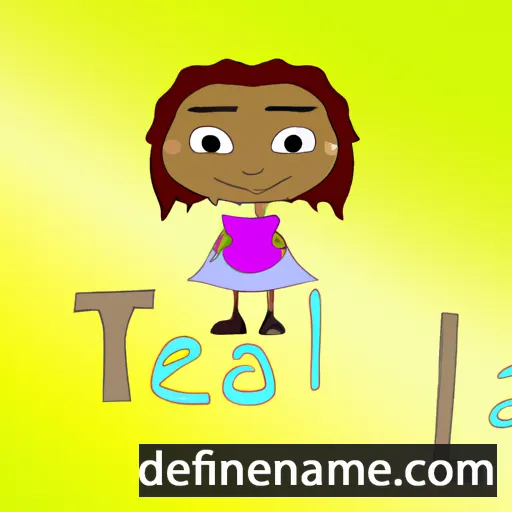 cartoon of the name Talea