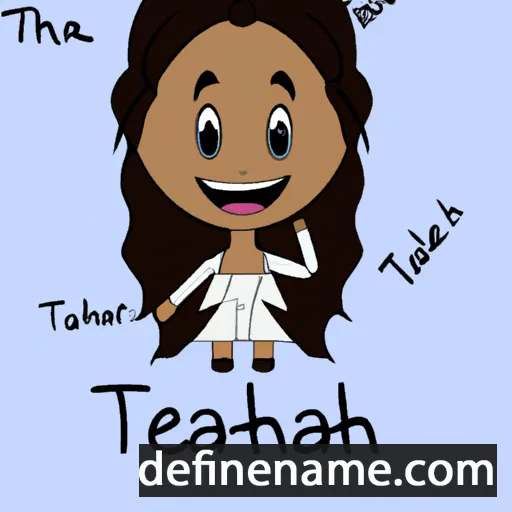 cartoon of the name Taleah