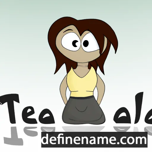 cartoon of the name Taleea