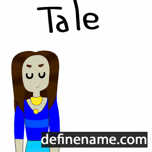 cartoon of the name Talei