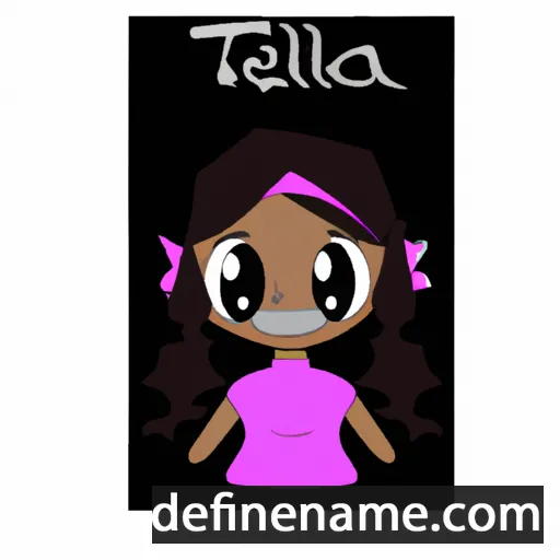 cartoon of the name Taleia