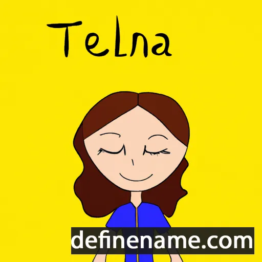 cartoon of the name Talena