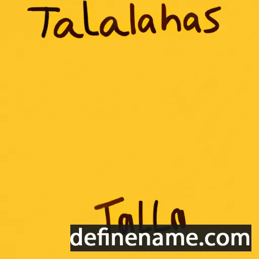 cartoon of the name Talethia