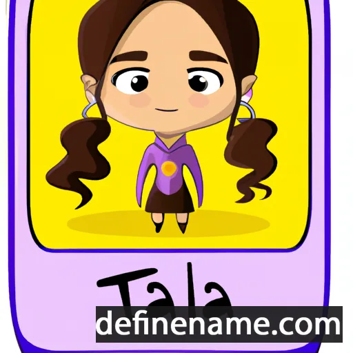 cartoon of the name Talia