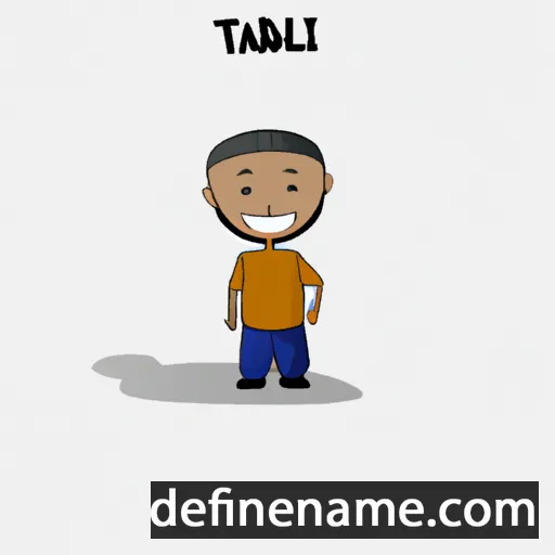 cartoon of the name Talib