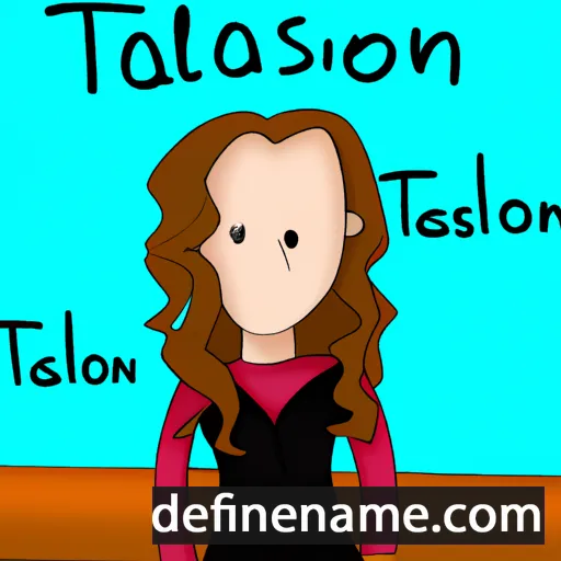 cartoon of the name Talison