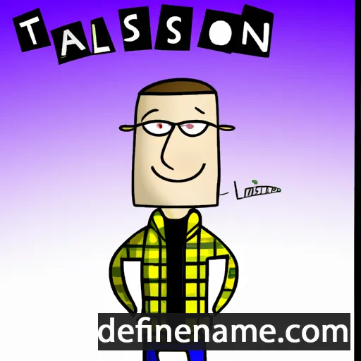 cartoon of the name Talisson