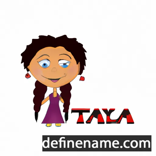 cartoon of the name Taliya