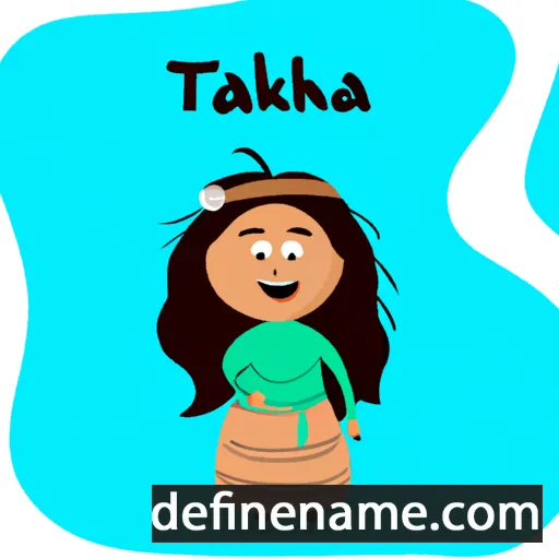 cartoon of the name Talkha