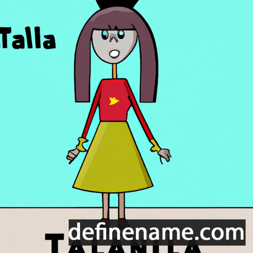 cartoon of the name Tallina