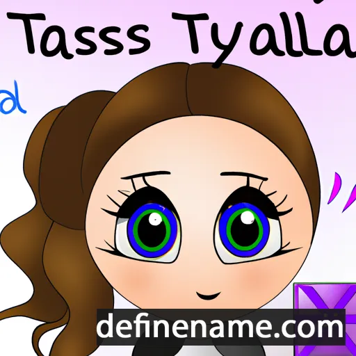 cartoon of the name Tallyssa