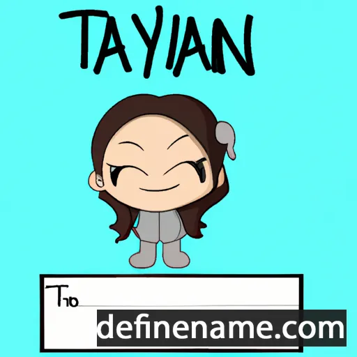 cartoon of the name Talynn