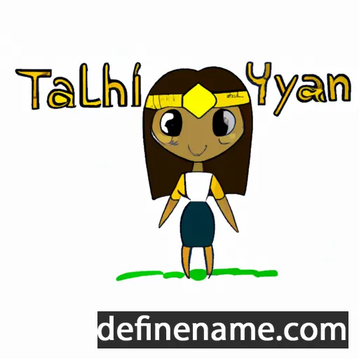 cartoon of the name Talythah