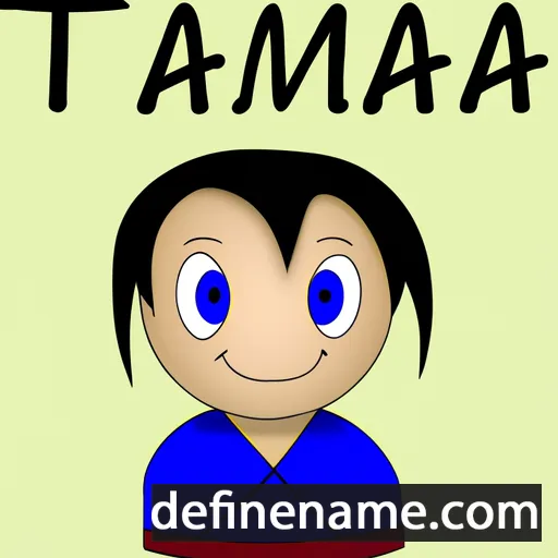 cartoon of the name Tamaka