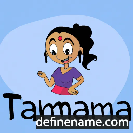 cartoon of the name Tamannaa