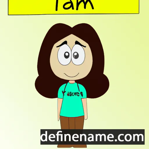 cartoon of the name Tamar