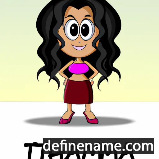 cartoon of the name Tamatha