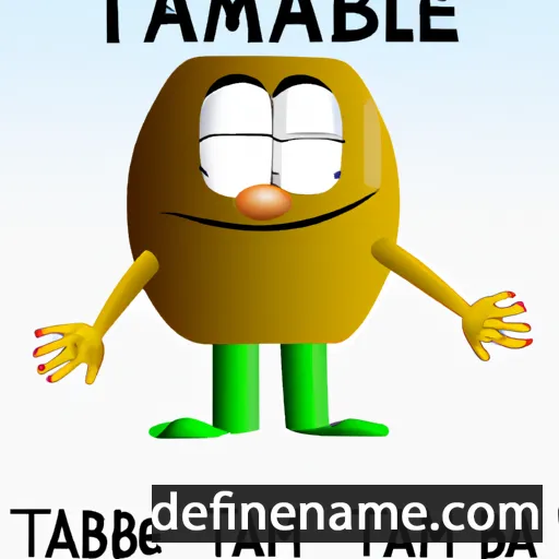 cartoon of the name Tambet