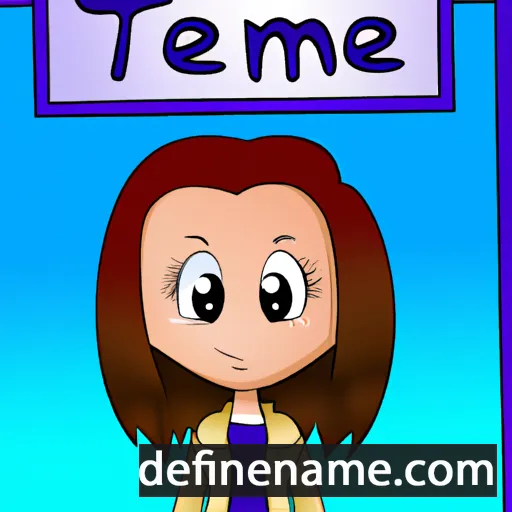 cartoon of the name Tamea