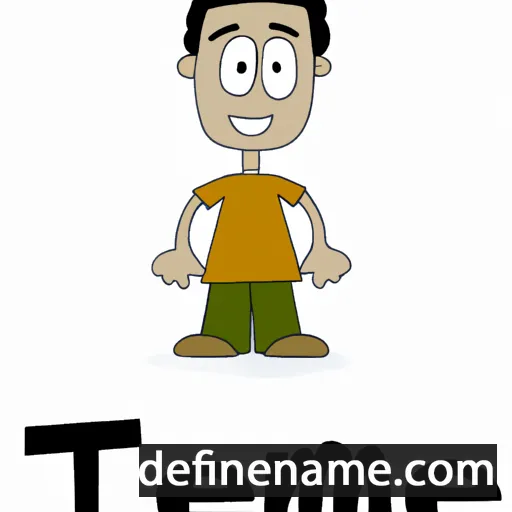 cartoon of the name Tameem