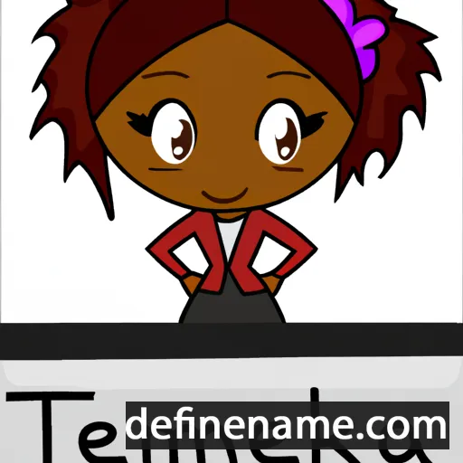 cartoon of the name Tamekia