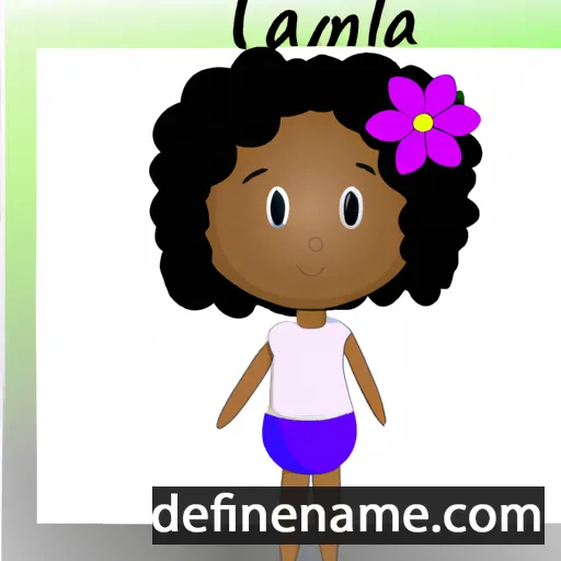 cartoon of the name Tamelia