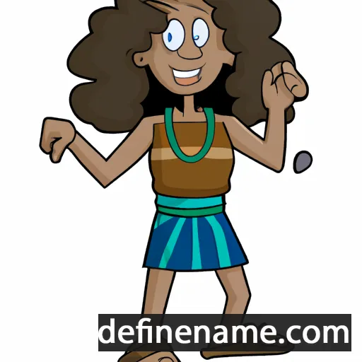 cartoon of the name Tamella