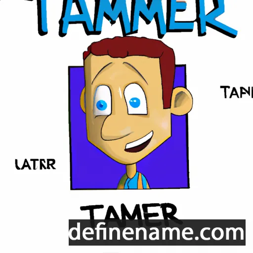 cartoon of the name Tamer