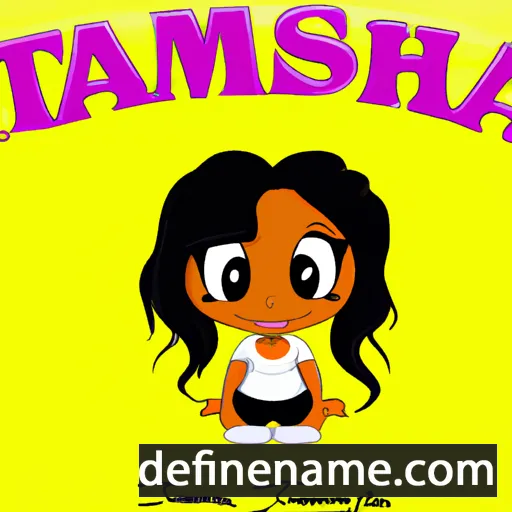 cartoon of the name Tamesha