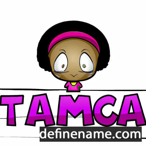 cartoon of the name Tamica