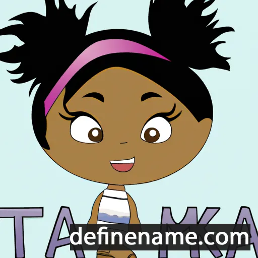 cartoon of the name Tamika