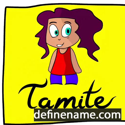 cartoon of the name Tamine