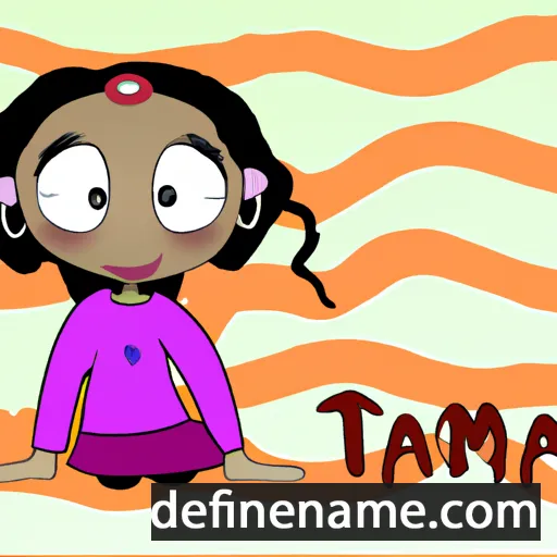 cartoon of the name Tamira