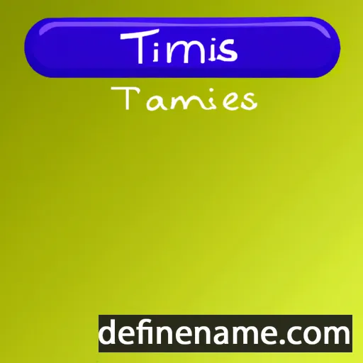 cartoon of the name Tamiris