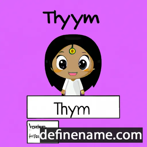 cartoon of the name Tamiyah