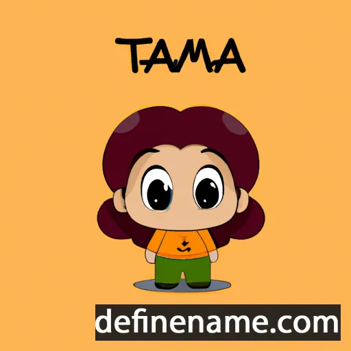 cartoon of the name Tamma