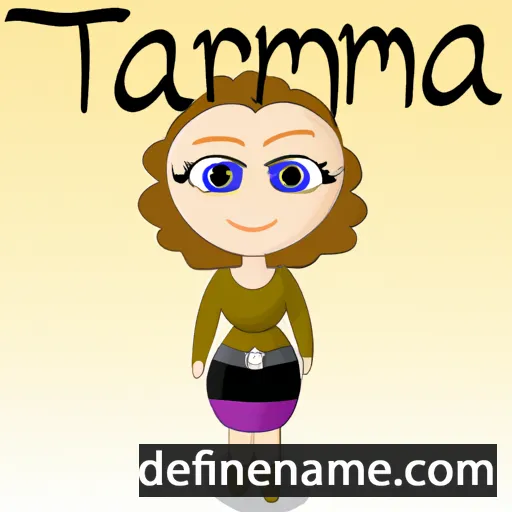 cartoon of the name Tammara