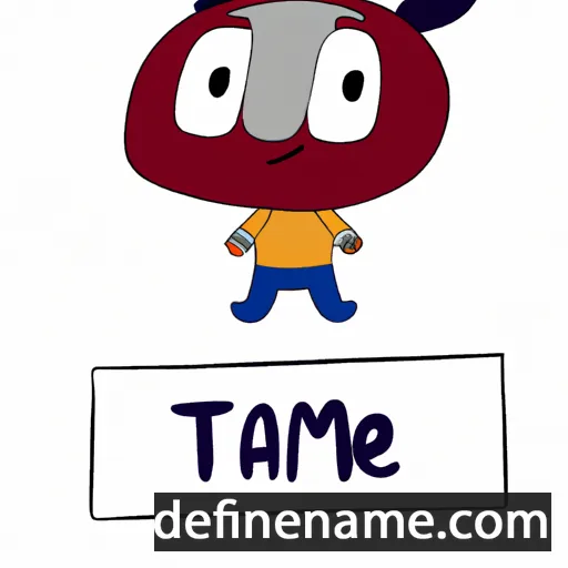 cartoon of the name Tamme