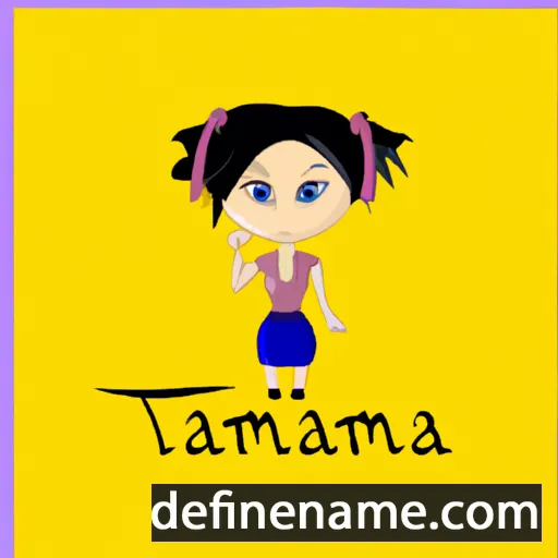 cartoon of the name Tamminya