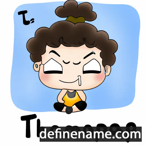 cartoon of the name Tampha