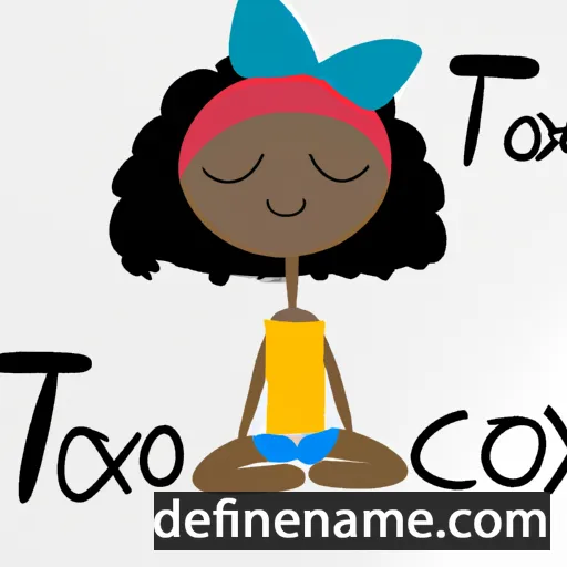 cartoon of the name Táoxia